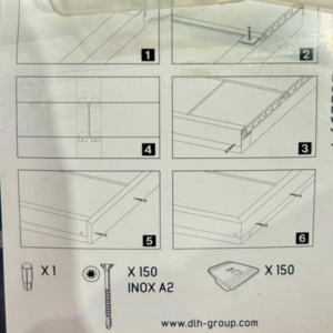 KIT IPE = VIS+CLIP (150P) CONSO 18 CLIPS/M2
